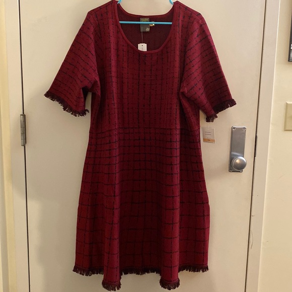 Taylor Dresses & Skirts - Brand NWT red and black sweater dress from Taylor Dresses